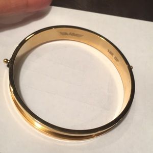 Double elastic hairband bracelet in gold plated